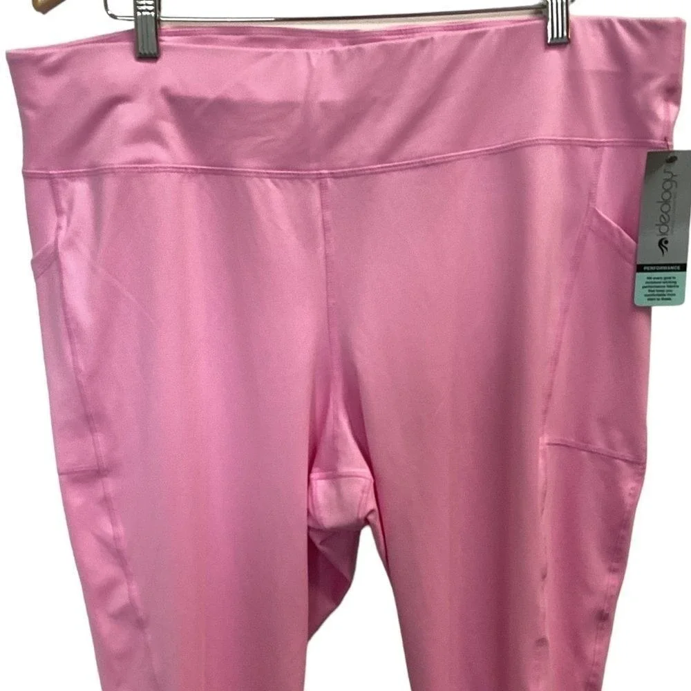 NWT Ideology pink capris‎ shorts size 3X